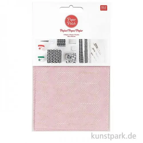 Versand Am Gleichen Tag Decoupage Papier - Christmas is in the Air - Rose-Gold, 3 Stück