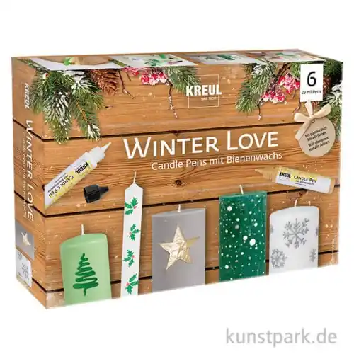 Kostenfreie Lieferung KREUL Candle Pen - Winter Love Set mit 6 Kerzenstiften