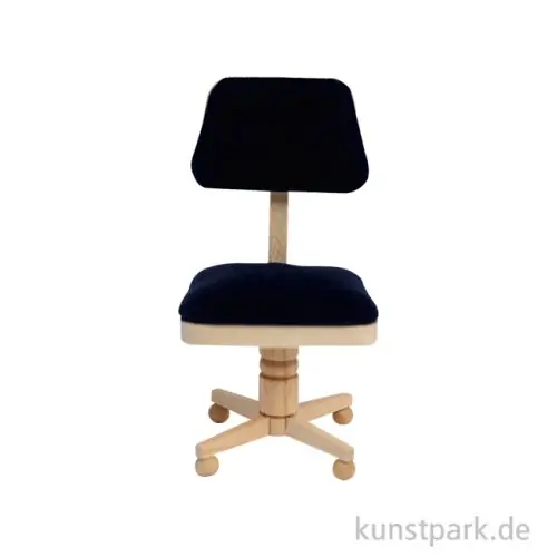 Miniatur Bürostuhl, Holz, 4,5 x 4 x 9 cm Top-Angebot