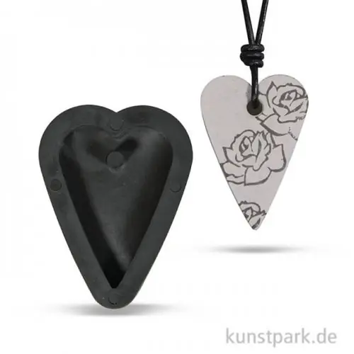 Gießform - Anhänger Herz, 2,7 x 3,9 cm Jetzt Kaufen