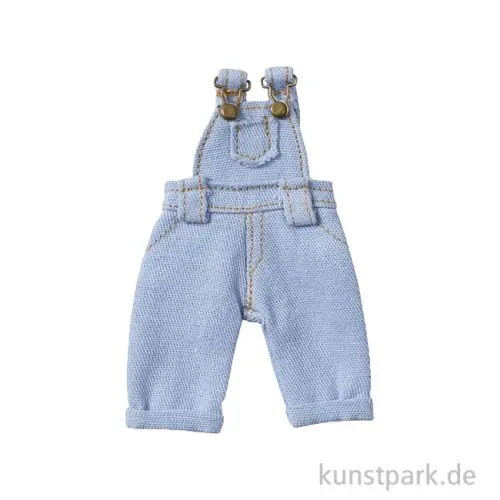 Online Kaufen Miniatur Latzhose, Blau, Jeans, 8,5 x 4 cm