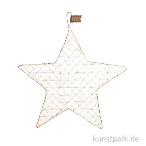 Good old friends - Drahtwaben Stern, Gold, 22 cm Preiswert