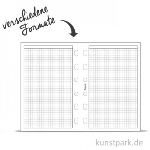 Garantierte Lieferung FILOFAX Einlagen - Kariert Weiß, 20 Stück, 70g