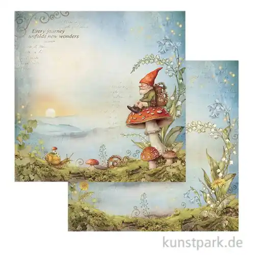 Top-Seller Stamperia Scrappapier - Hidden Grove Gnome, 30,5 x 30,5 cm