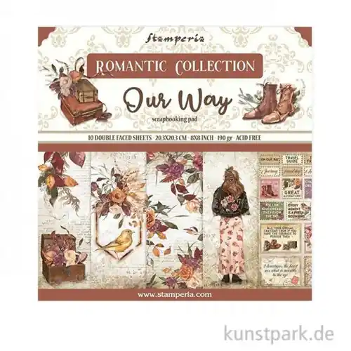 Stamperia Scrapbooking Pad - Our Way 20,3 x 20,3 cm Sichere Zahlung