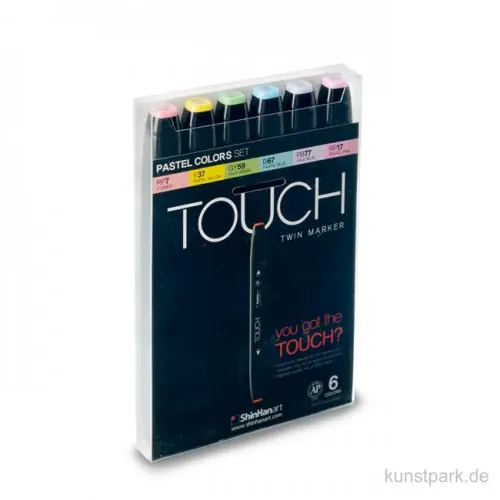 Jetzt Zugreifen TOUCH Twin Marker Set 6er - Pastel Colors