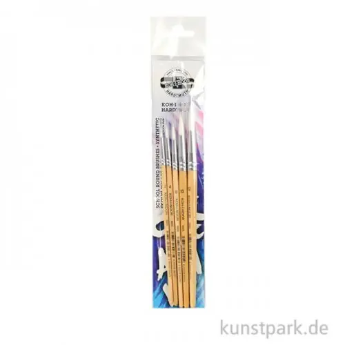 Kostenloser Rückversand Koh-I-Noor Pinselset SYNTHETIC, 5 Rundpinsel, Größen 2, 4, 6, 10 und 12
