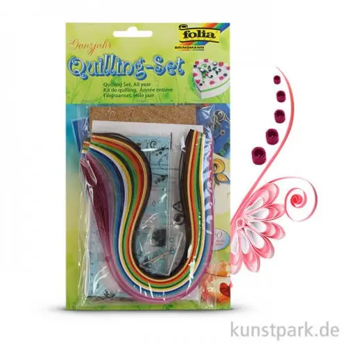 Versand Am Gleichen Tag Quilling-Set Ganzjahr, 290-teilig - farbig sortiert