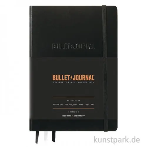 Leuchtturm1917 Bullet Journal - Schwarz, Edition 2, DIN A5, Dotted Must-Have