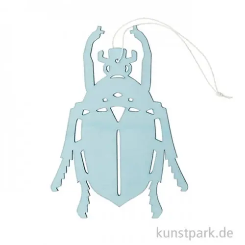 Must-Have Blauer Aaskäfer aus Holz mit Hänger, Länge 15 cm
