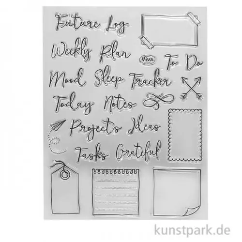 Ausverkauf Viva Decor Clearstamp - Bujo, Notes, Tracker