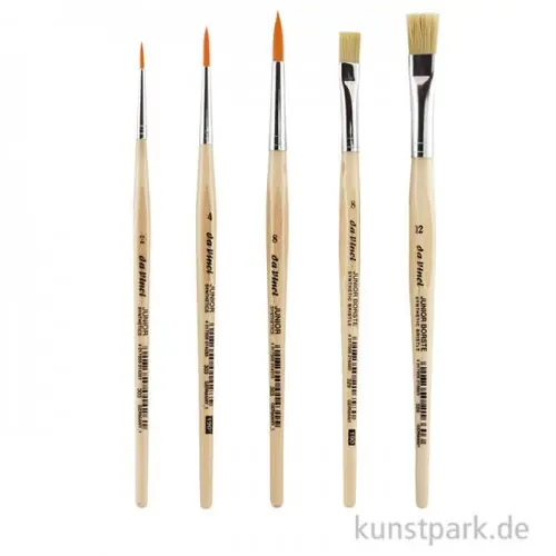 Wochenendangebot da Vinci Pinselset JUNIOR 5 Pinsel Schule und Kita