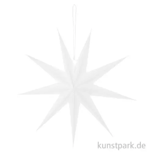 Garantierte Lieferung Papierstern zum Aufhängen, Weiß, 45 cm