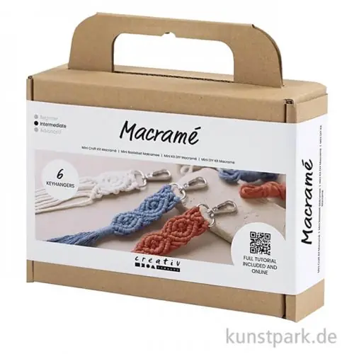 Mini Bastelset Makramee - Schlüsselanhänger Solange Der Vorrat Reicht