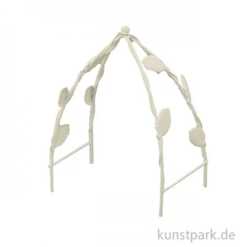 Gleich Bestellen Miniatur Rankbogen - Weiß, 11,7 cm