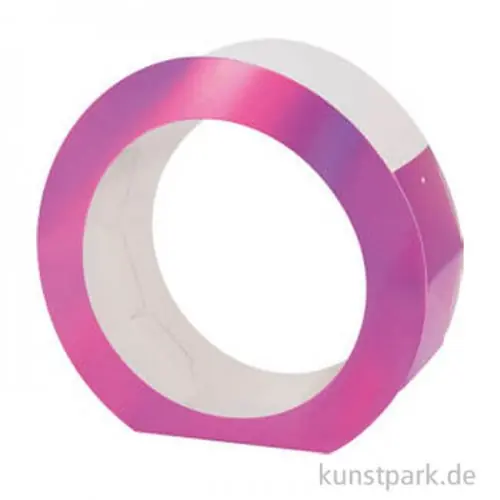 Laternenrohling aus Metallic-Karton, irisierend Pink, 19 cm, 1 Stück Geprüft