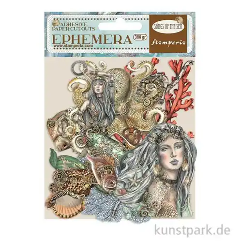Neu Im Sortiment Stamperia Ephemera Aufkleber - Songs of the Sea Mermaids