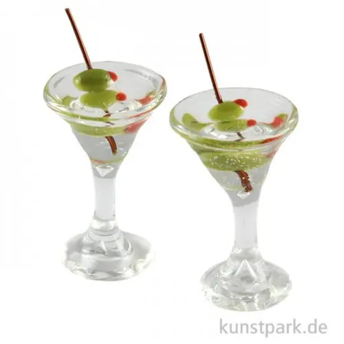 Top-Seller Mini Cocktailgläser, 2 Stück, 2 x 1 cm