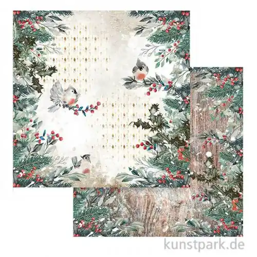 Sale Stamperia Scrappapier - Romantic Christmas Birds, 30,5x30,5 cm