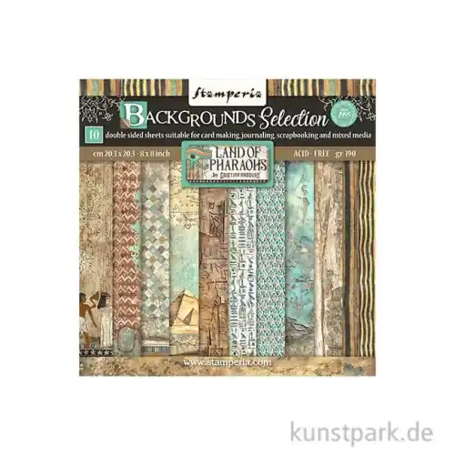 Stamperia Scrapbooking Pad - Fortune Backgrounds, 20,3 x 20,3 cm Angebot