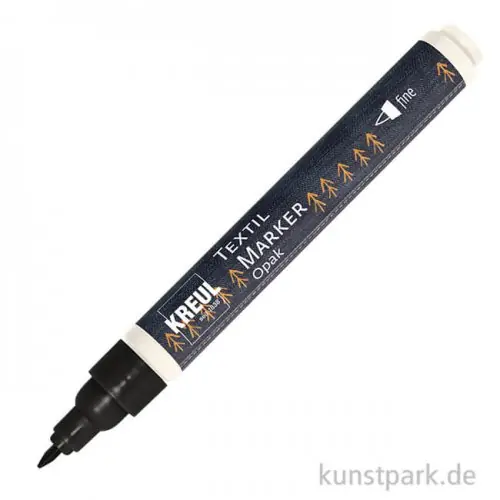 KREUL Textil Marker Opak, Fein 1-2 mm, Schwarz Begrenztes Angebot