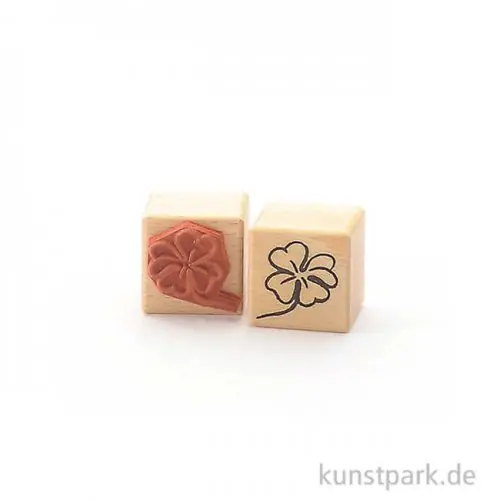Sichere Zahlung Stempel - Klee - 3x3 cm
