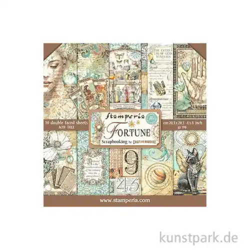Stamperia Scrapbooking Pad - Fortune, 20,3 x 20,3 cm Heute Kaufen