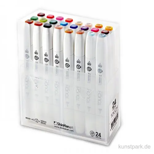 TOUCH BRUSH Marker Set 24er - Ausgewählte Farben Nur Heute