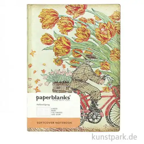 Zertifiziert PAPERBLANKS FLEXI Notizbuch - Im Leben mit Yuko, Frühling in Holland