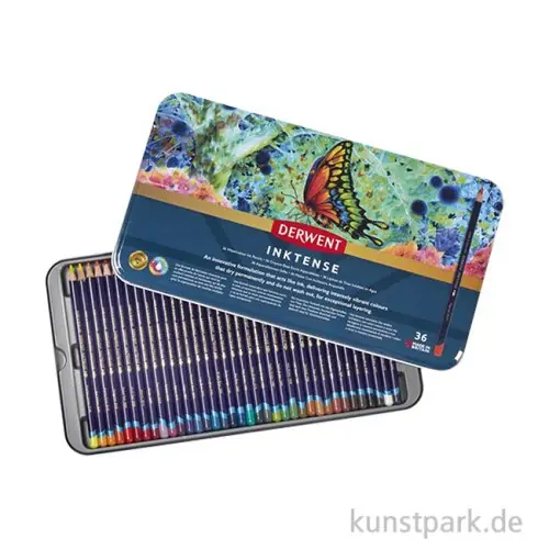 Heute Kaufen Derwent INKTENSE, 36 Tintenstifte im Metalletui