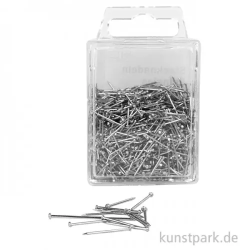 Bestpreis Stecknadeln vernickelt, 13 mm, 50 g, ca. 1000 Stück