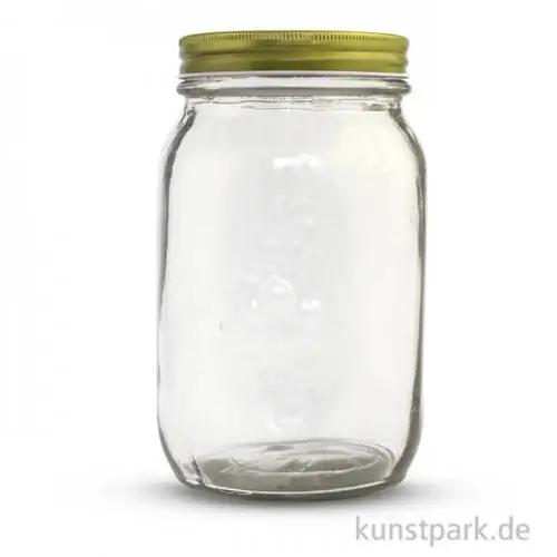 Bestpreis Glas mit Schraubdeckel 1000 ml, Durchmesser 10,5 cm