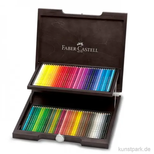 Expressversand Faber-Castell POLYCHROMOS, 72 Stifte im Holzkoffer