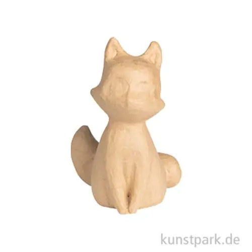 Pappmaché Fuchs, 14 x 11 x 20 cm Billig