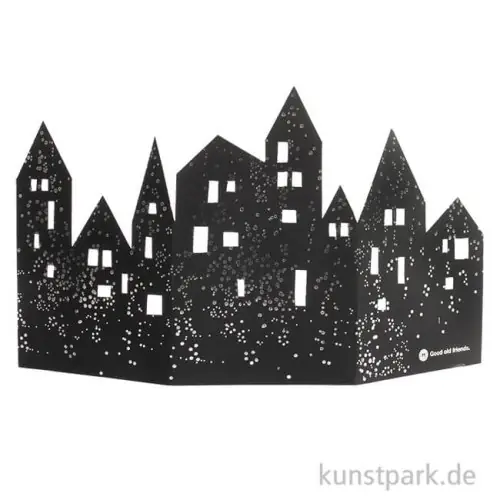 Schneller Versand Good old friends - Fensterbildkarte, Merry Christmas