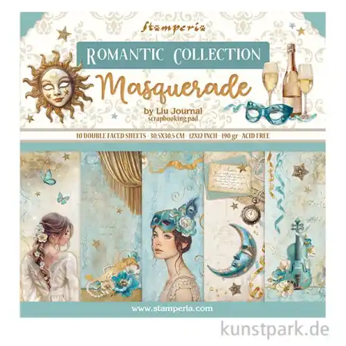Stamperia Scrapbooking Pad - Masquerade, 30,5 x 30,5 cm Mega-Angebot