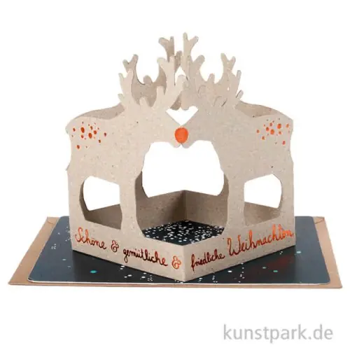 Mengenrabatt Good old friends - Winterlichtbrief, Rentiere