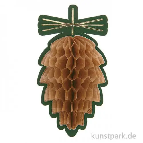 Wabenpapier Sticker - Zapfen Markenware