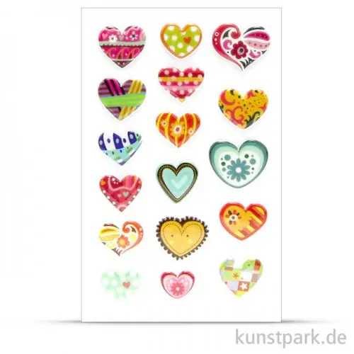 Zertifiziert Maildor Cooky Sticker - Herzen abstrakt