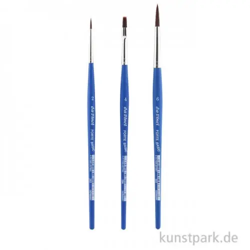 da Vinci Hobbypinselset FORTE-Basic 3 Pinsel Weltweiter Versand