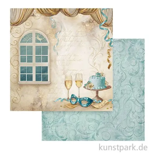 Stamperia Scrappapier - Masquerade Window, 30,5 x 30,5 cm Super-Preis
