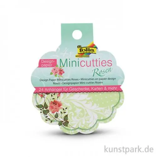 Papieranhänger Mini-Cutties - Rosen Gleich Bestellen