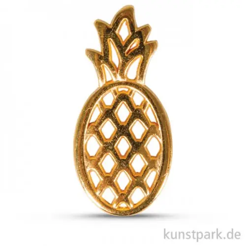 Ananas Metall-Anhänger, 25 mm, 1 Stück Letzte Chance
