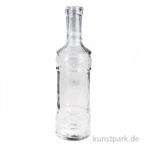Ab Werk Glasflasche, Höhe 21 cm, Durchmesser 6,5 cm