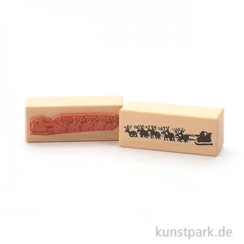 Gratis Versand Judi-Kins Stamps - Rentierschlitten - 3x8 cm