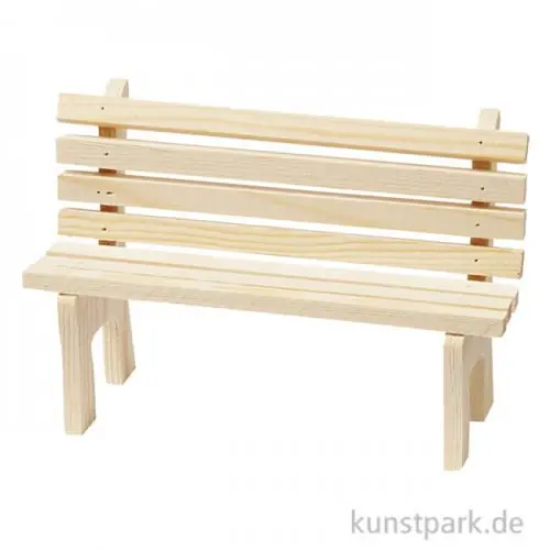 Neu Im Sortiment Miniatur Bank, Holz, 13 x 8,5 x 5 cm