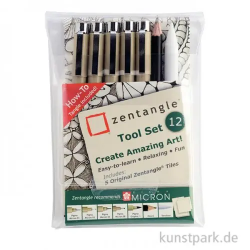 Sakura ZENTANGLE Tool Set 12-teilig Schneller Versand