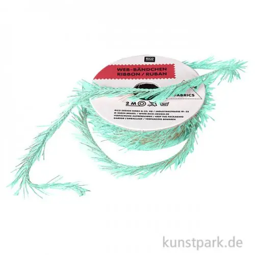 Billig Fransenband - Mint, 2 m