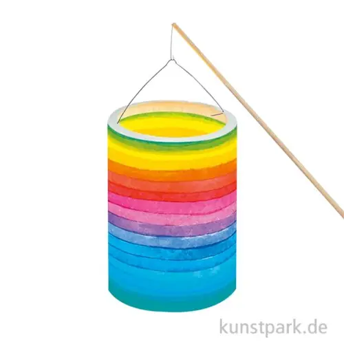 Meistverkauft Laternen Bastelset - Regenbogen Streifen