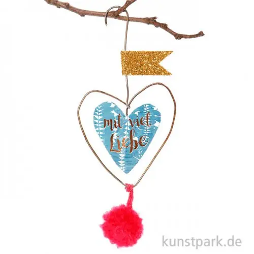 Good old friends - Mini Pompon Herzen - Mit viel Liebe Sofort Bestellen